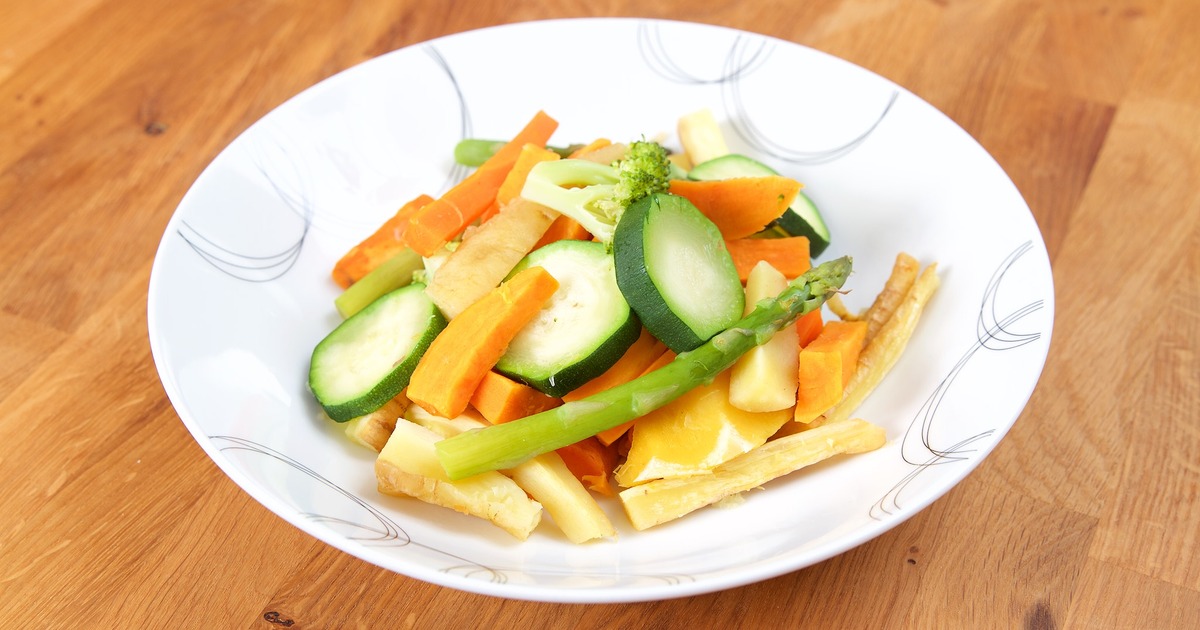 Steamed vegetables IBD Relief