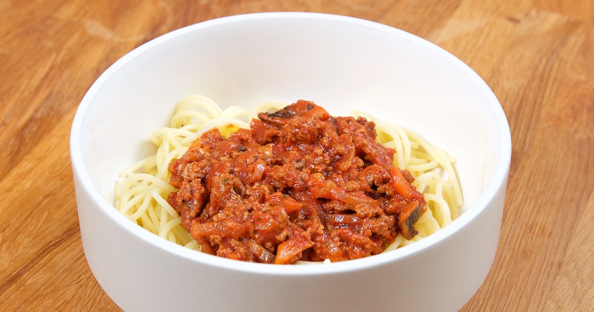 Gluten free spaghetti bolognese IBD Relief
